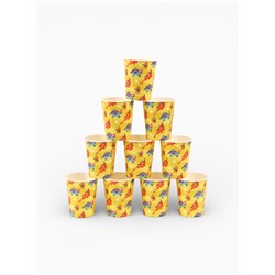 Набор одноразовой бумажной посуды, 20 предметов: 10 стаканов, 10 тарелок, Ум и Хрум