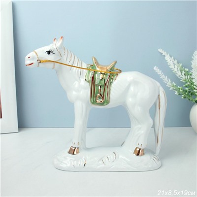 Статуэтка Лошадь 21х8,5х18 см / W2486 /уп 36/СИМВОЛ ГОДА 2026