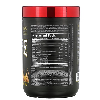 ALLMAX Nutrition, AMINOCORE BCAA, Sweet Tea, 0.69 lbs (315 g)