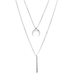 Колье из серебра без вставки, Ю-55101р