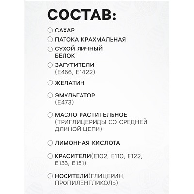 Сахарные фигурки Цыпленок ЦЫПА ,33х20, 63шт