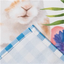 Полотенце «Зайчики», 40×73 см, 100% хлопок, саржа 190 г/м²