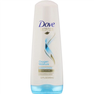 Dove, Nutritive Solutions, Oxygen Moisture Conditioner, For Fine, Flat Hair, 12 fl oz (355 ml)