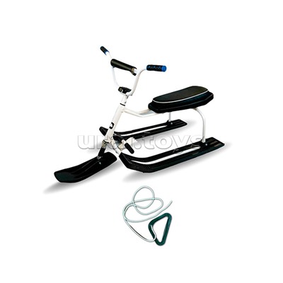 Игрушка Снегокат детский 214 "Drive" разборный с высокой рамой, с рисунком и высоким рулем (Белый)