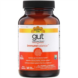 Country Life, Gut Connection, Immune Balance, 60 веганских капсул