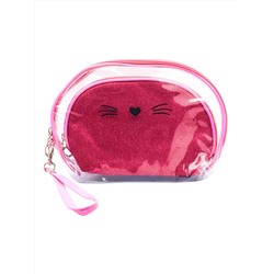 Sunflower Набор женских косметичек 526, 2 шт., розовый, прозрачный 21019