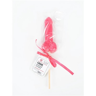 Леденец на палочке «Сахар который мы заслужили», вкус: клубника, 20 г. (18+)