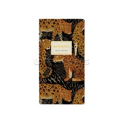 Записная книжка  30л, А6 линовка в точку "Fauna. Леопард" обложка софт тач ,кремовая бумага, прошивк