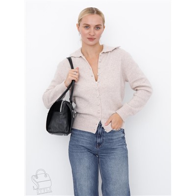 Сумка женская кожаная 98409SP black Velina Fabbiano-Safenta в Новосибирске