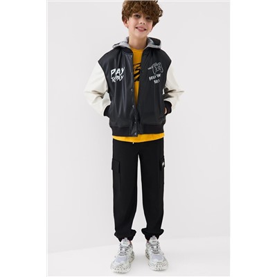 Куртка текстильная с полиуретановым покрытием для мальчиков (бомбер) PLAYTODAY, 1240194