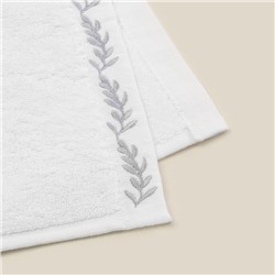 Полотенце махровое SL HOME: Floral «Блан де Блан» 30×60 см, хлопок 100%, белое