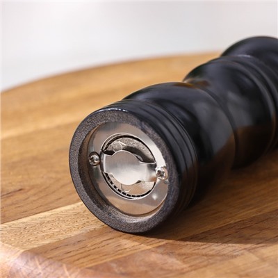 Мельница для специй Доляна, 13×4.5 см, металлический механизм, цвет чёрный