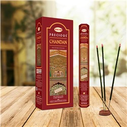HEM Благовония шестигранник упаковка 6шт: Precious Chandan (1 блок)