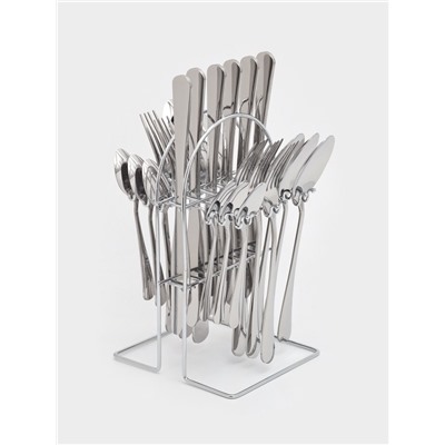 Набор столовых приборов на подставке 24 предмета "Водопад"