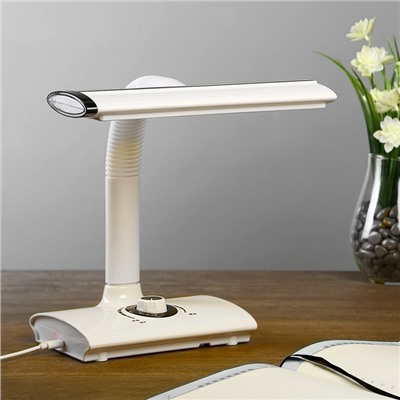 Лампа настольная «Менси», 3 режима, LED, 15 Вт, USB, бело-зелёная, 20×24×23 см