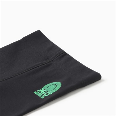 Рейтузы (лосины) детские, чёрные, рост 128 см