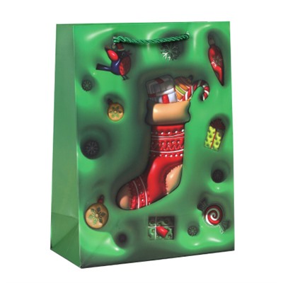 Пакет подарочный 18х24х8,5 / 10211-S /уп 12/720/ микс Новый год