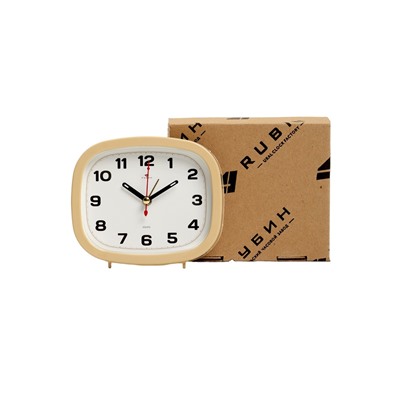 Будильник-часы настольные «Классика», дискретный ход, 12.5×10.5 см, от батарейки АА