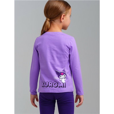 Фуфайка трикотажная для девочек (футболка с длинными рукавами)