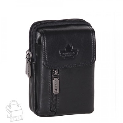 Сумка мужская кожаная 32717Z black Zinimsk
