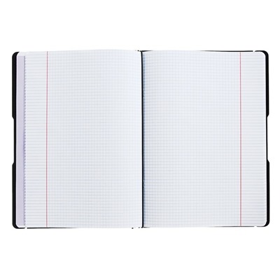 Тетрадь А4, 96 листов в клетку, ErichKrause FolderBook, съёмная пластиковая обложка, чёрная