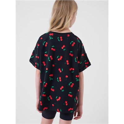 Комплект трикотажный для девочек: брюки (легинсы укороченные), фуфайка (футболка)