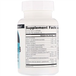 Source Naturals, комплекс ферментированных витаминов группы B, апельсиновый вкус, 60 таблеток для рассасывания