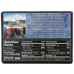 Crown Prince Natural, Шпроты, в родниковой воде, 3,75 унц. (106 г)