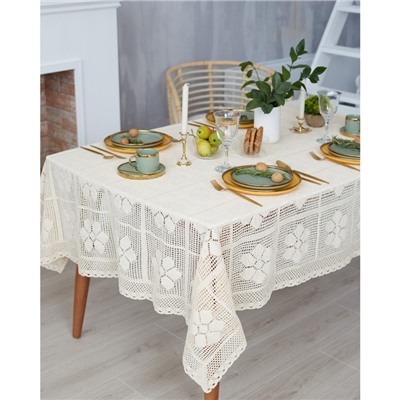Скатерть «Этель. Ажур» Vintage collection, 85×85±5 см