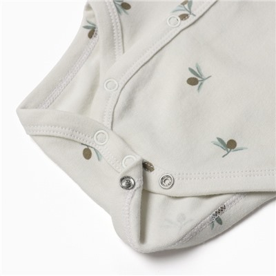 Боди с длинным рукавом «Крошка Я» Olives, рост 80-86, молочное