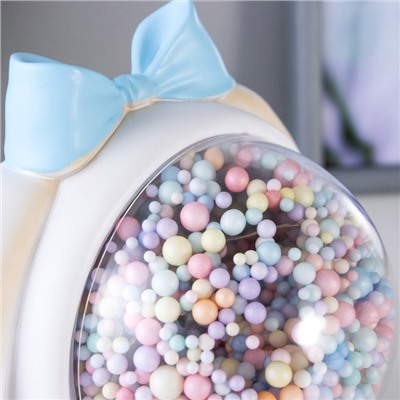 Фигурка светящаяся RISALUX «Зайка», LED-ночник, от батареек, бежевый, 9×14×14 см