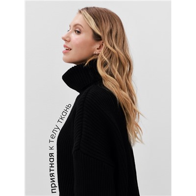 Джемпер женский MINAKU: Casual collection, чёрный, размер 42