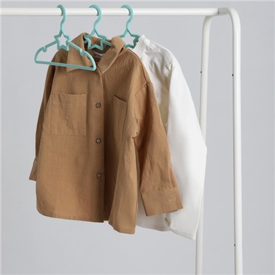 Плечики - вешалки для одежды Доляна «Звезда», 26.5×13.5 см, 6 шт., детские, голубые