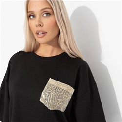 Футболка из вискозы, Красиво живу (чёрная)