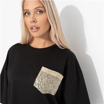 Футболка из вискозы, Красиво живу (чёрная)