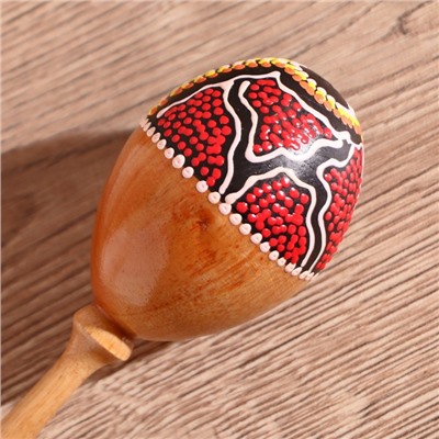 Сувенирный музыкальный инструмент «Маракас», 21×5×5 см, МИКС