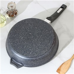 Сковорода Мечта «Гранит», d=26 см, пластиковая ручка, антипригарное покрытие, серая