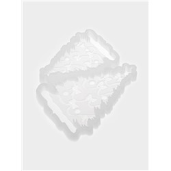 Молд для заливки «Ёлка с бантиками», 12×10 см, силикон, прозрачный