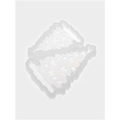 Молд для заливки «Ёлка с бантиками», 12×10 см, силикон, прозрачный