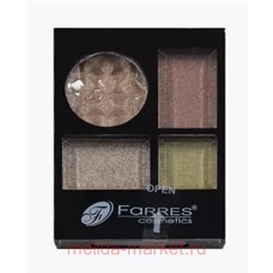 Farres Тени 4-цвета тон 08 серо-коричневые зеленые 1011