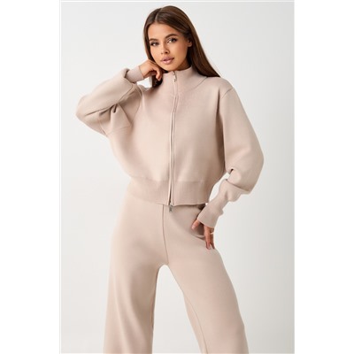 Костюм вязаный теплый с брюками и кофтой #1