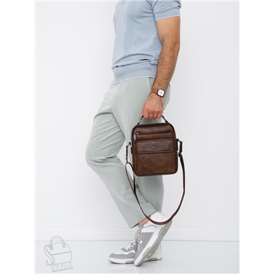 Сумка мужская 8805-2 brown Jeep в Новосибирске