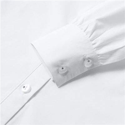 Блузка для девочек, цвет белый, рост 122 см