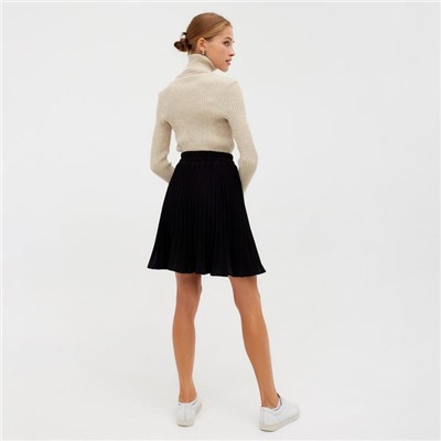 Юбка мини женская MINAKU: Casual Collection, чёрная, размер 42