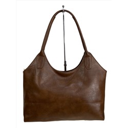 Женская сумка из искусственной кожи, цвет коричневый