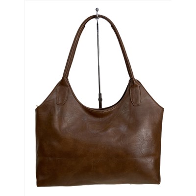 Женская сумка из искусственной кожи, цвет коричневый