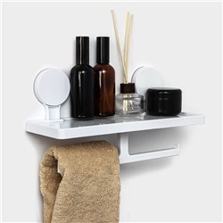 Полка для ванной Доляна Witlen, настенная, самоклеящаяся, 17×32×11.5 см, белая