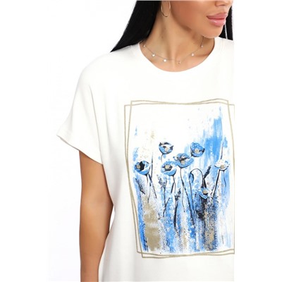 Футболка ДФУ-1046 (Васильковый)