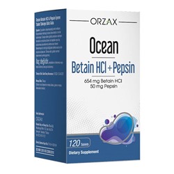 ORZAX OCEAN BETAINE HCL+PEPSIN 120 таблеток