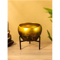 Кашпо на подставке «Горшочек для мёда», 15×15×15 см, железо